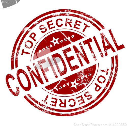 Image of Red confidential stamp 