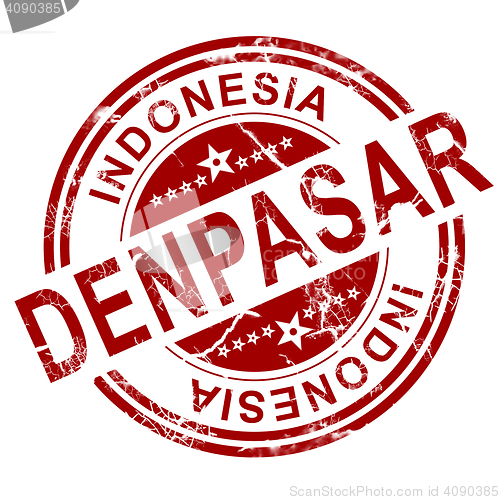 Image of Red Denpasar stamp 