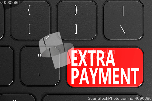 Image of Extra Payment on black keyboard
