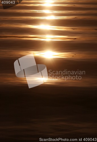 Image of sunset on a calm sea