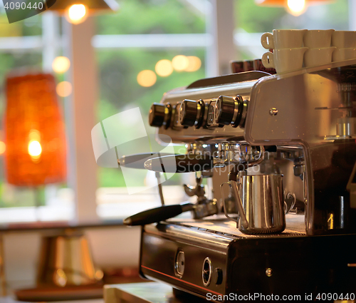 Image of Espresso machine with bar 