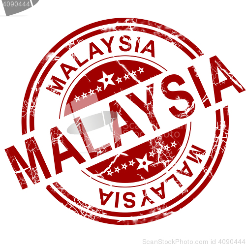 Image of Red Malaysia stamp 