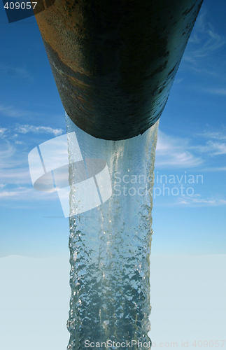 Image of water coming from a pipe