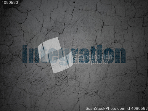 Image of Business concept: Integration on grunge wall background