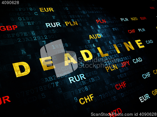 Image of Business concept: Deadline on Digital background