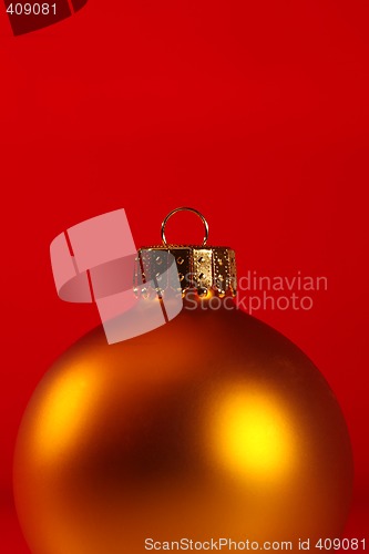 Image of extreme close-up of xmas ornament