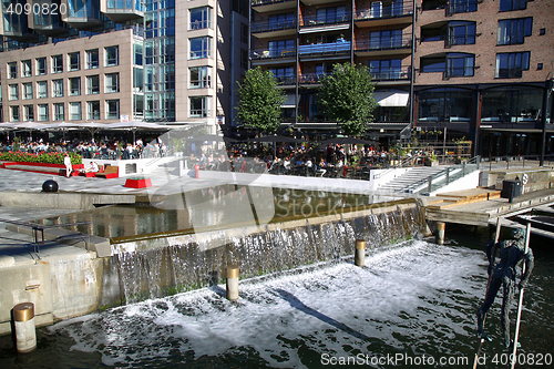 Image of OSLO, NORWAY – AUGUST 17, 2016: People walking on wonderful mo