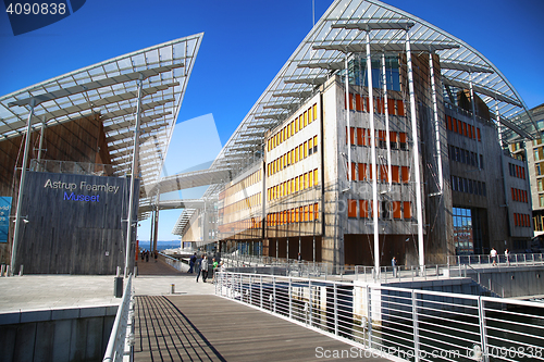 Image of OSLO, NORWAY – AUGUST 17, 2016: View on modern museum Astrup F