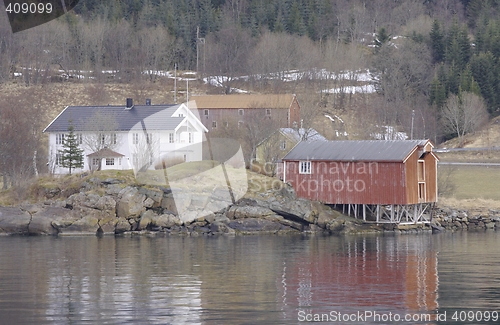 Image of Old Norwegian seahouse.