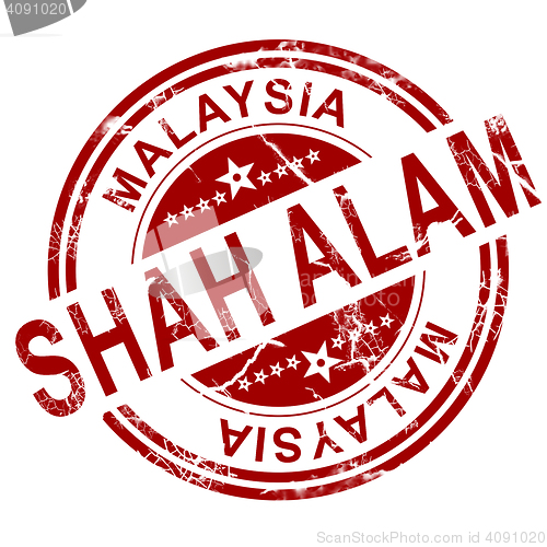 Image of Red Shah Alam stamp 