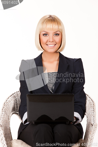 Image of Young Woman With Notebook