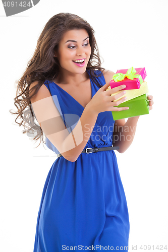Image of Young Woman With A Gift