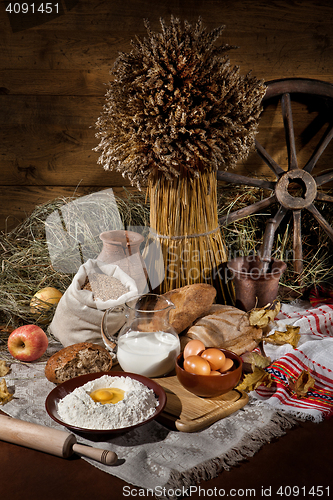 Image of Still Life With Bread and Egg