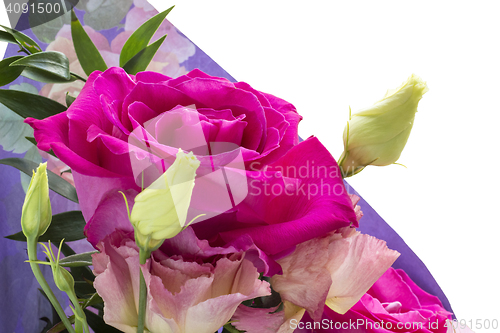 Image of Rose flower bouquet isolated