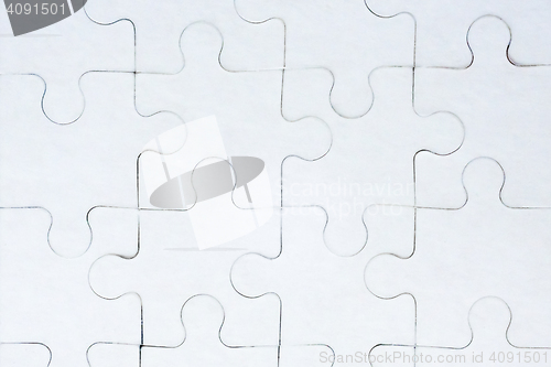 Image of Clear puzzle pieces pattern