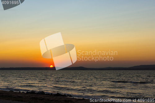 Image of Sunset at Black sea coast