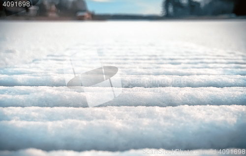 Image of Blurred Winter Snowy Background