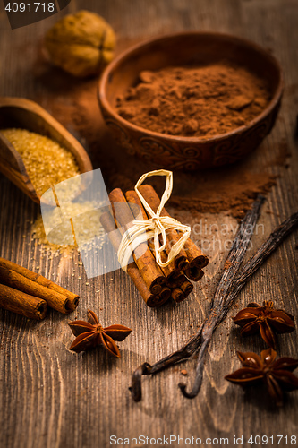 Image of Baking ingredients and spices