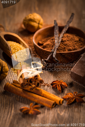 Image of Baking ingredients and spices