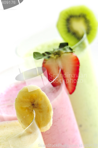 Image of Assorted fruit smoothies