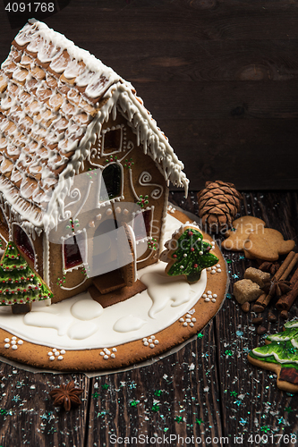 Image of Homemade gingerbread house