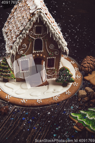 Image of Homemade gingerbread house