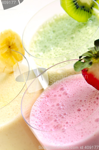 Image of Assorted fruit smoothies