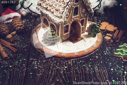 Image of Homemade gingerbread house