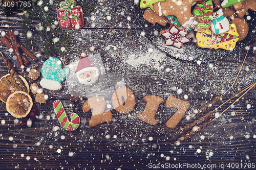 Image of Gingerbreads for new years and christmas