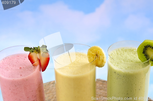 Image of Assorted fruit smoothies