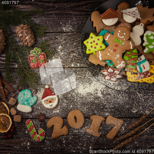 Image of Gingerbreads for new years and christmas