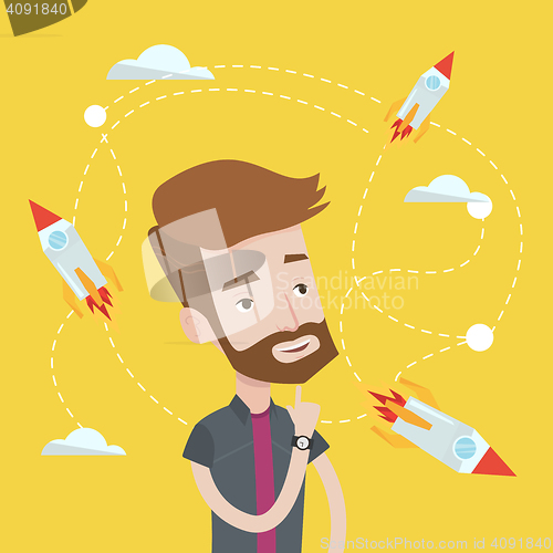 Image of Business start up vector illustration.