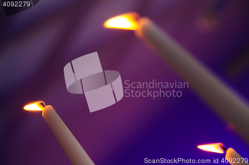 Image of Candles on fire