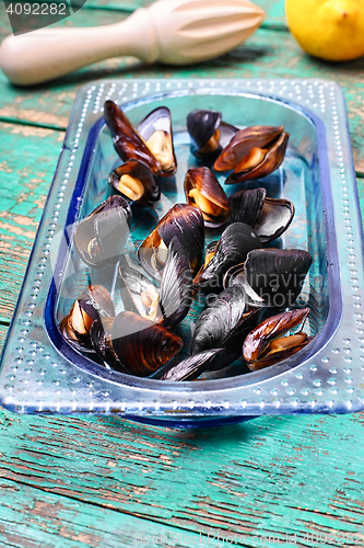 Image of Cooked sea mussels