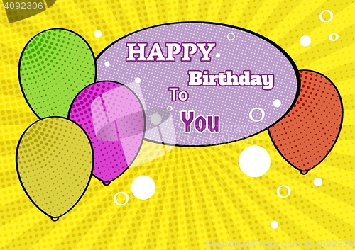 Image of Funny birthday comic poster