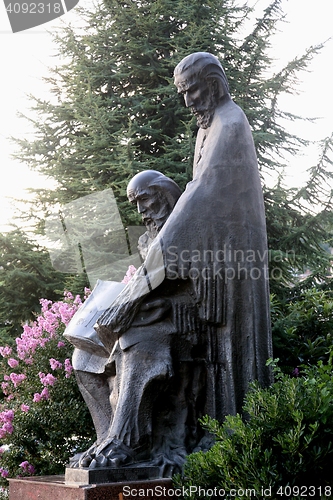 Image of Monument of saints Cyril and Method in Ohrid, Macedonia