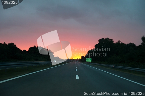 Image of Lights on the highway