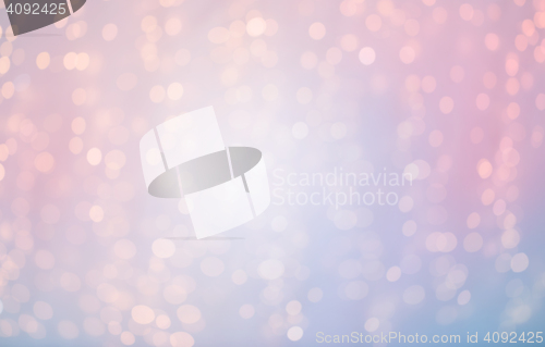 Image of blurred rose quartz and serenity lights bokeh