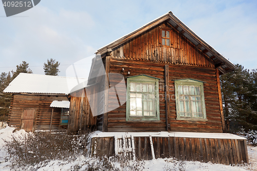 Image of Old wooden house in the Russian village