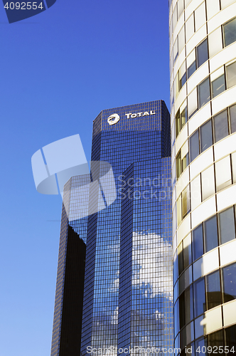 Image of Tour Total skyscraper in La Defense, Paris