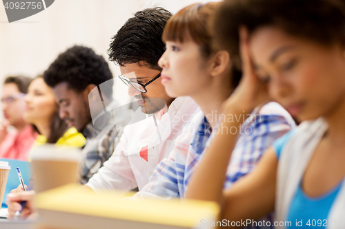 Image of international students on lecture