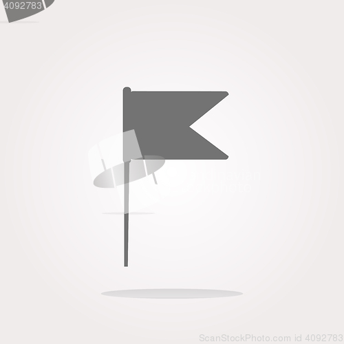 Image of vector flag sign web button icon