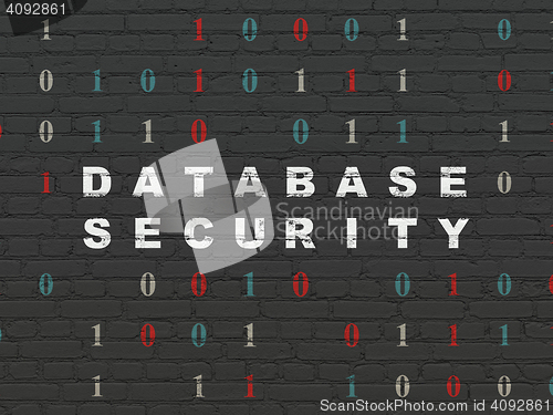 Image of Software concept: Database Security on wall background