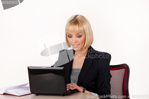 Image of Young Woman With Notebook