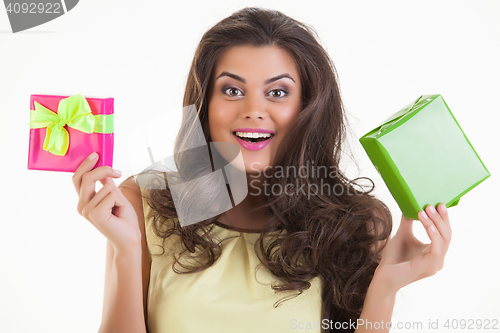 Image of Young Woman With A Gift