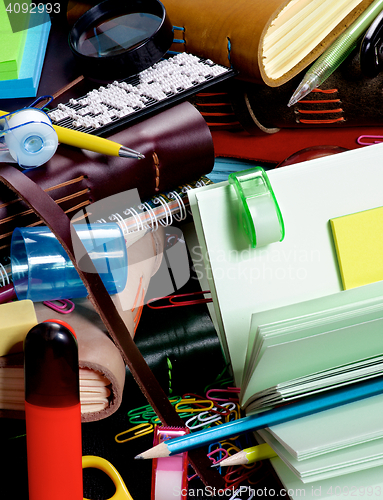 Image of Background of Stationery Items