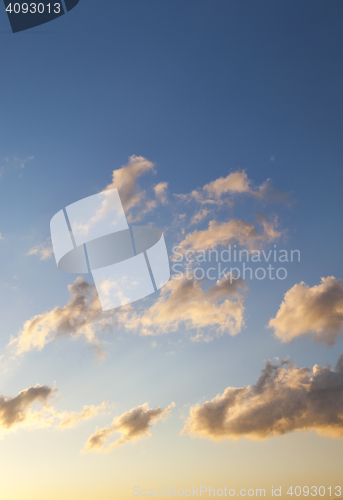 Image of the sky during sunset