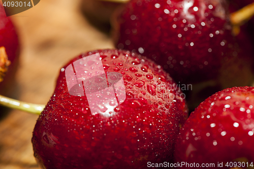 Image of red ripe cherry