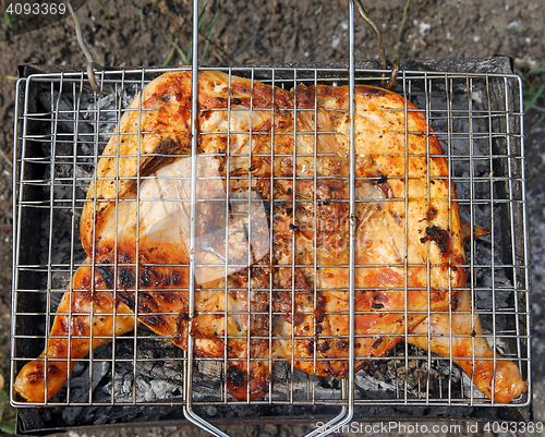 Image of Roast chicken on grill