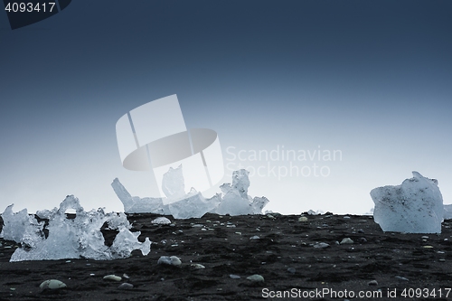 Image of Icebergs at glacier lagoon 